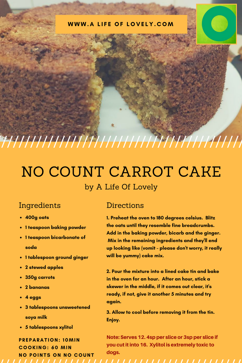no count carrot cake