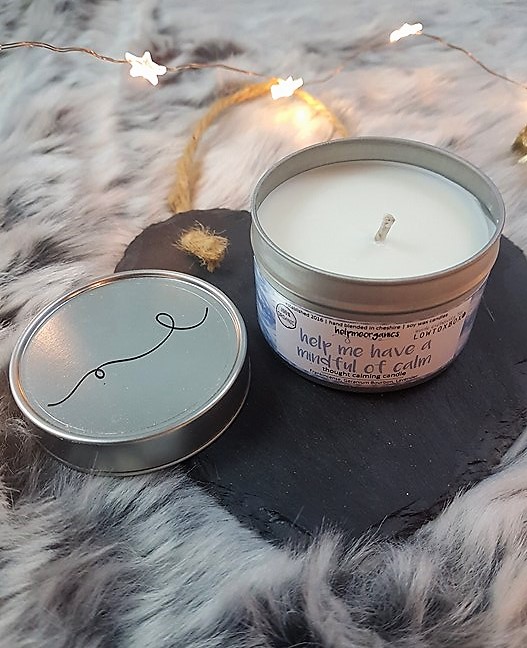 helpmeorganics soy wax candle