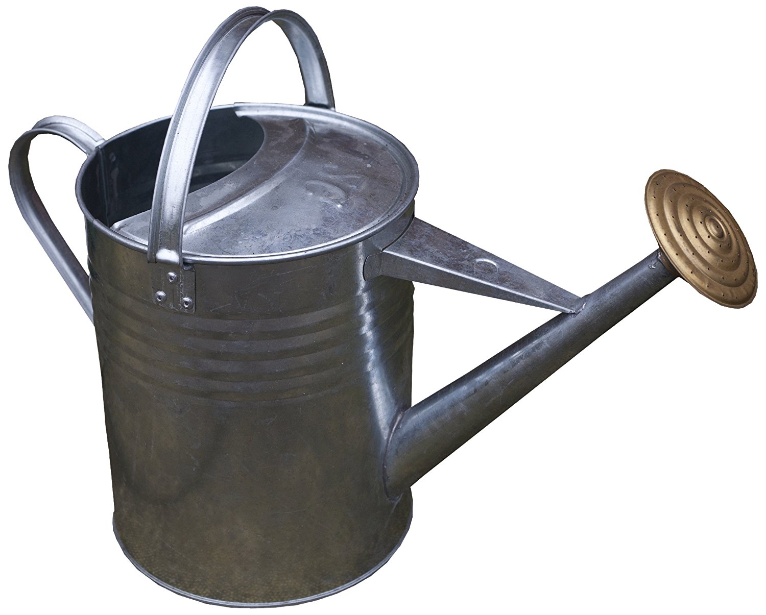 galvanised steel watering can