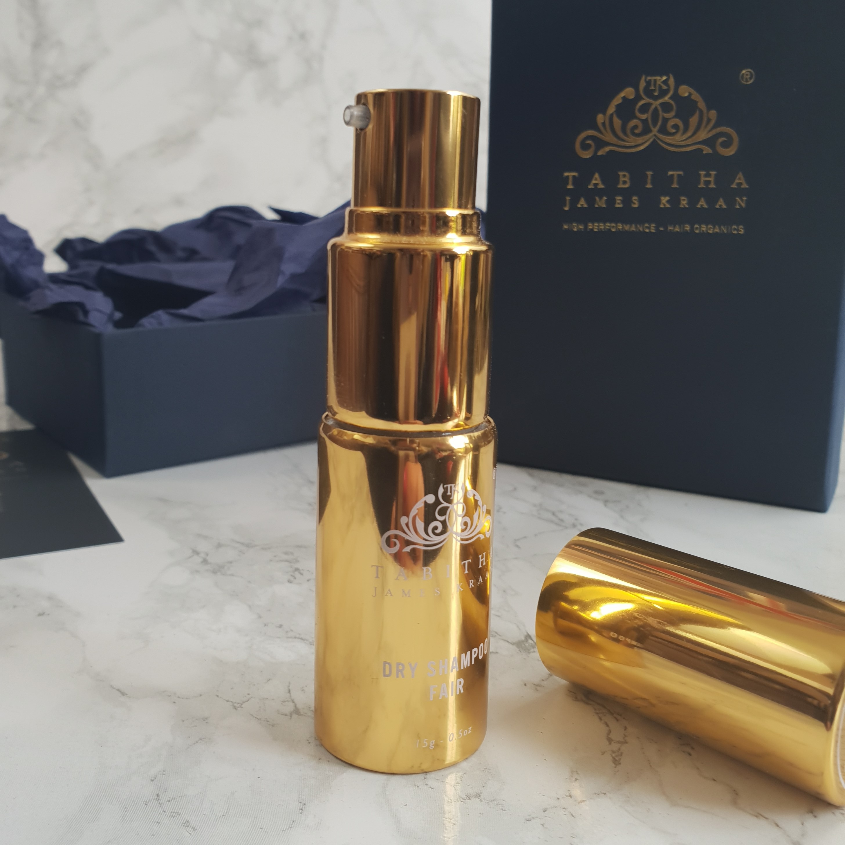 Tabitha James Kraan aerosol free dry shampoo