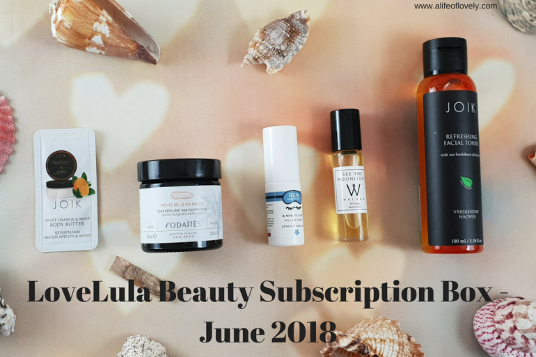 LoveLula Beauty Subscription Box - June 2018