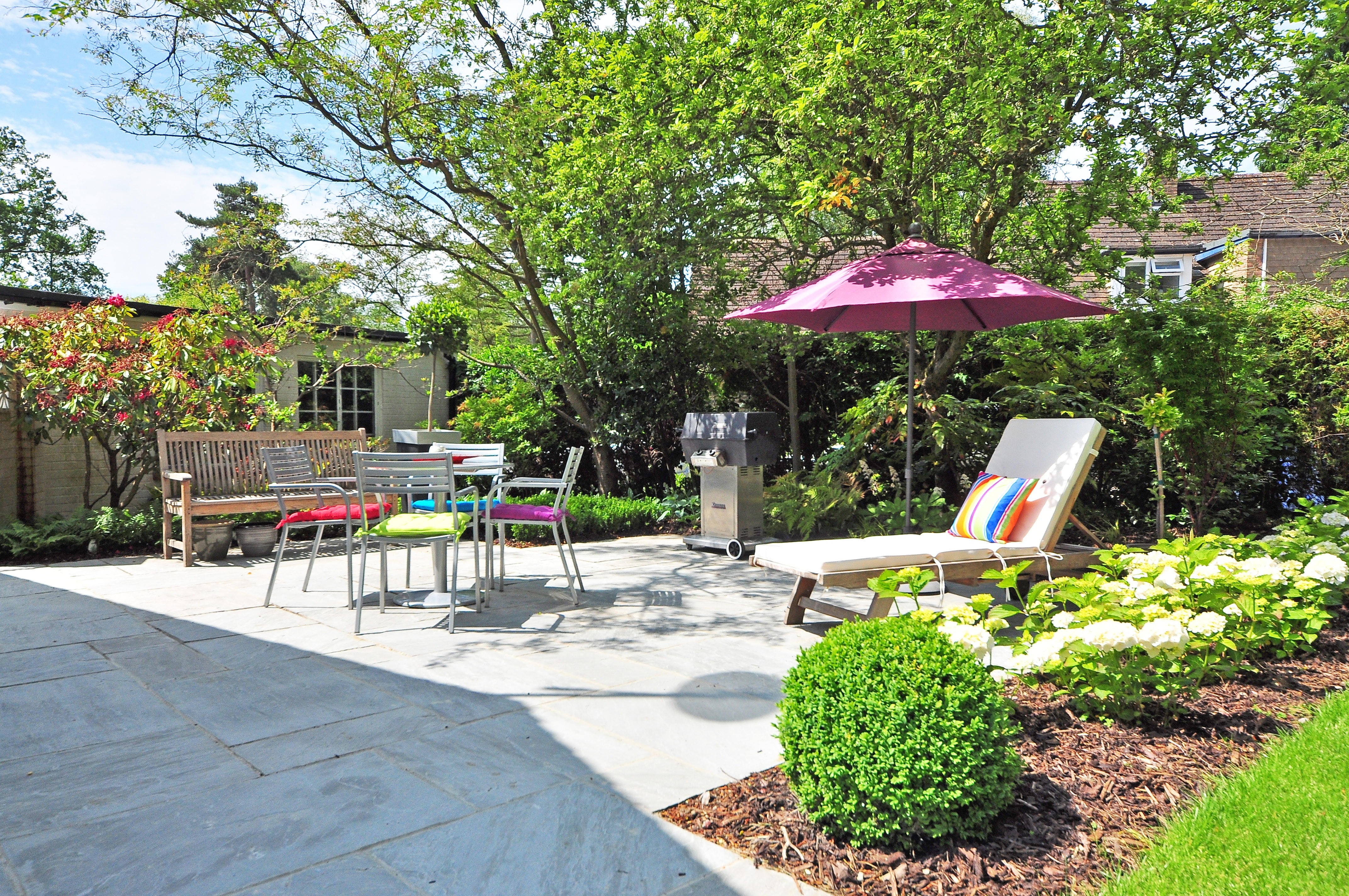 garden relaxing area