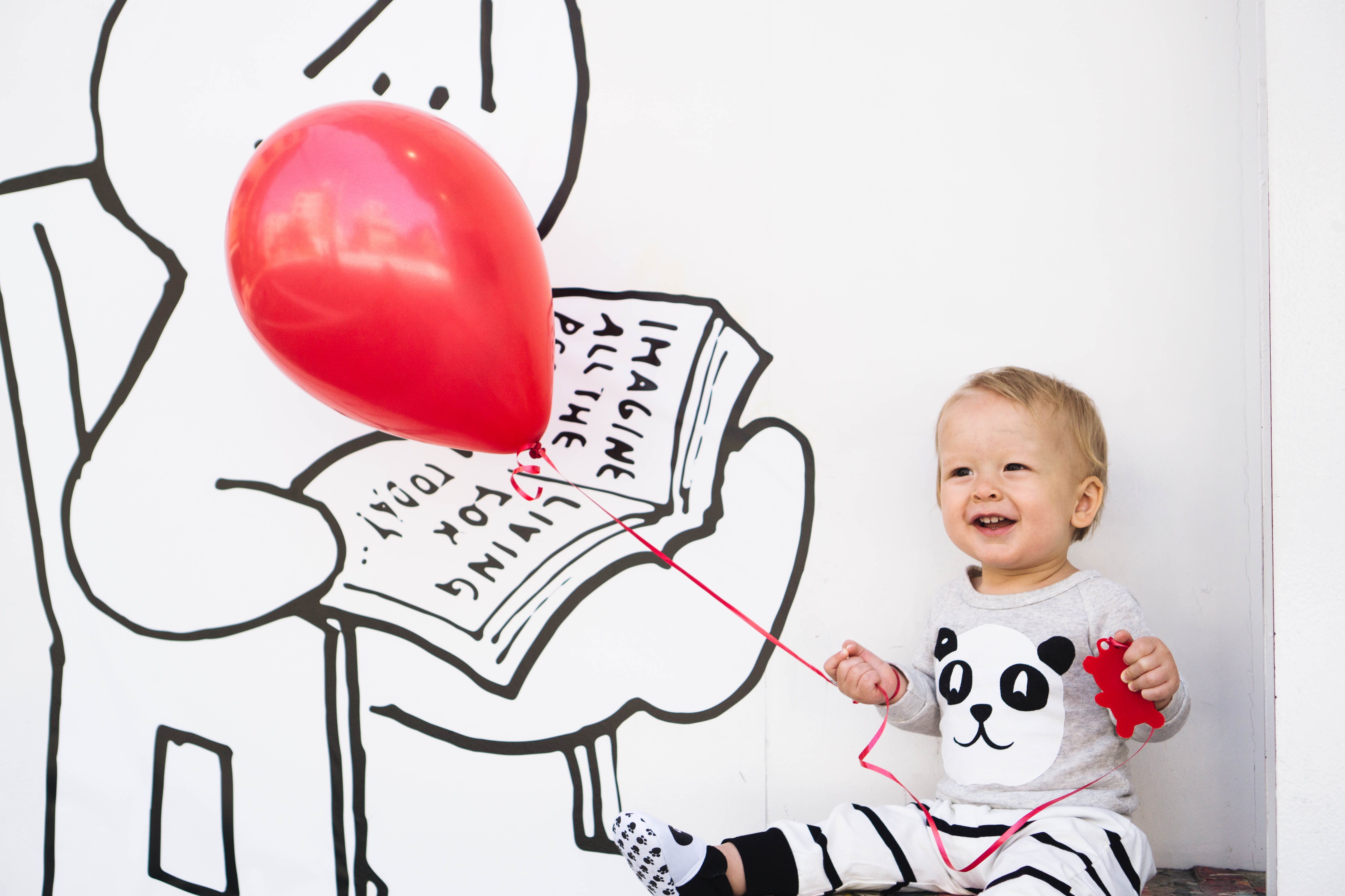 child with a balloon