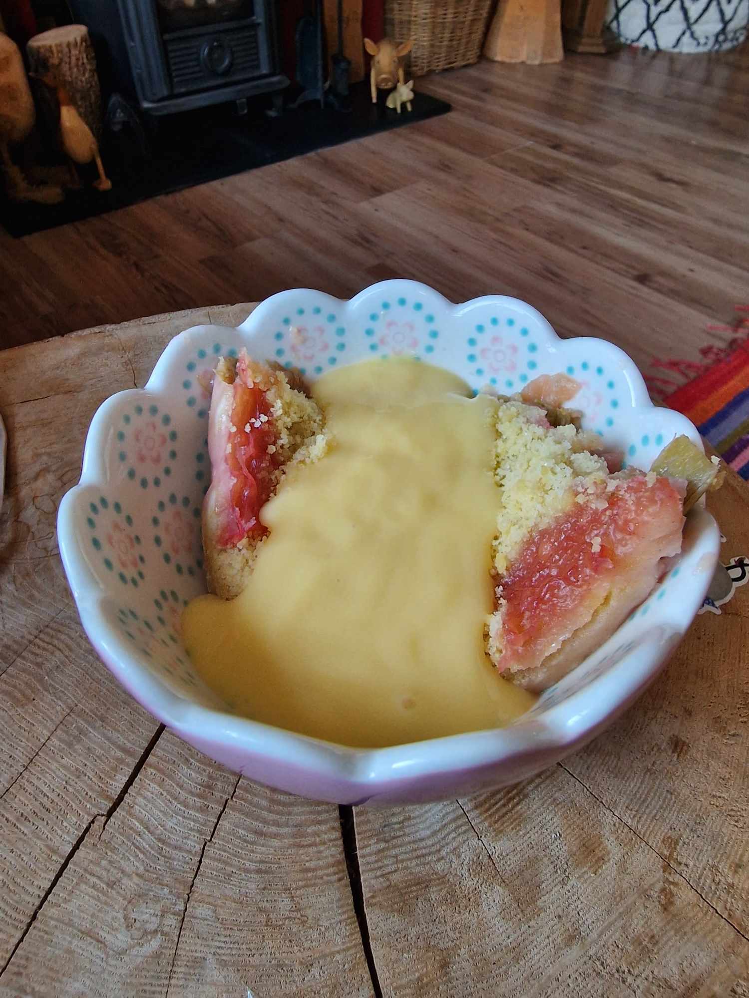 rhubard crumble